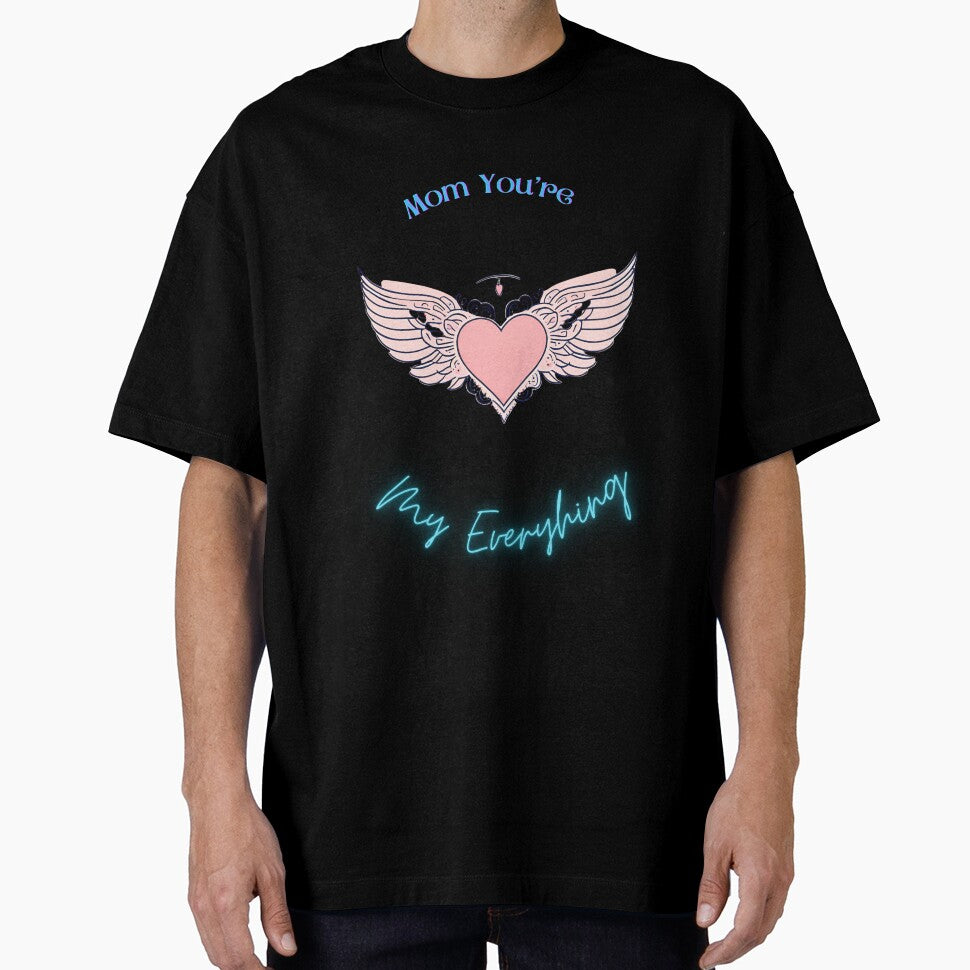 You're My Everything Winged Heart T-Shirt tee, Mother's Day Gift, Mommy Shirt, Mom to be, Cool Mom, Mother's Shirt, by BandiJacksonArt