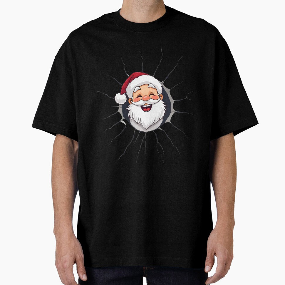 Santa Claus Under T shirt,  Breaking Wall - 01 by kjp-design