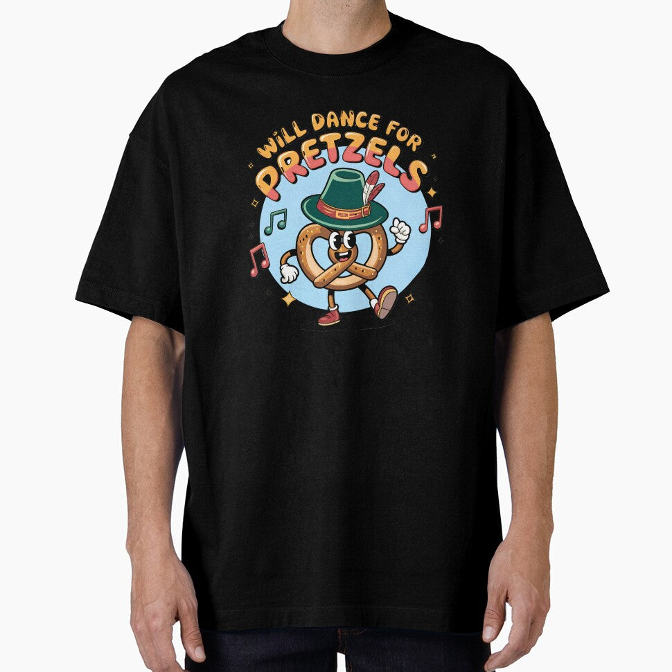 "Will Dance for Pretzels" Dancing Pretzel by OikieToikie