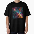 Cosmic Dust | Universe in Orange, Black, Blue, and Red by UniGift