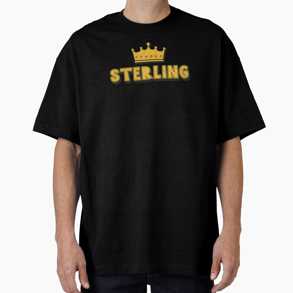 Sterling Personalized Name With Crown - Cool & Funny Custom Gift for Men and Boys by Oussinc