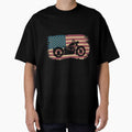 Vintage American Flag Motorcycle by obviouslogic