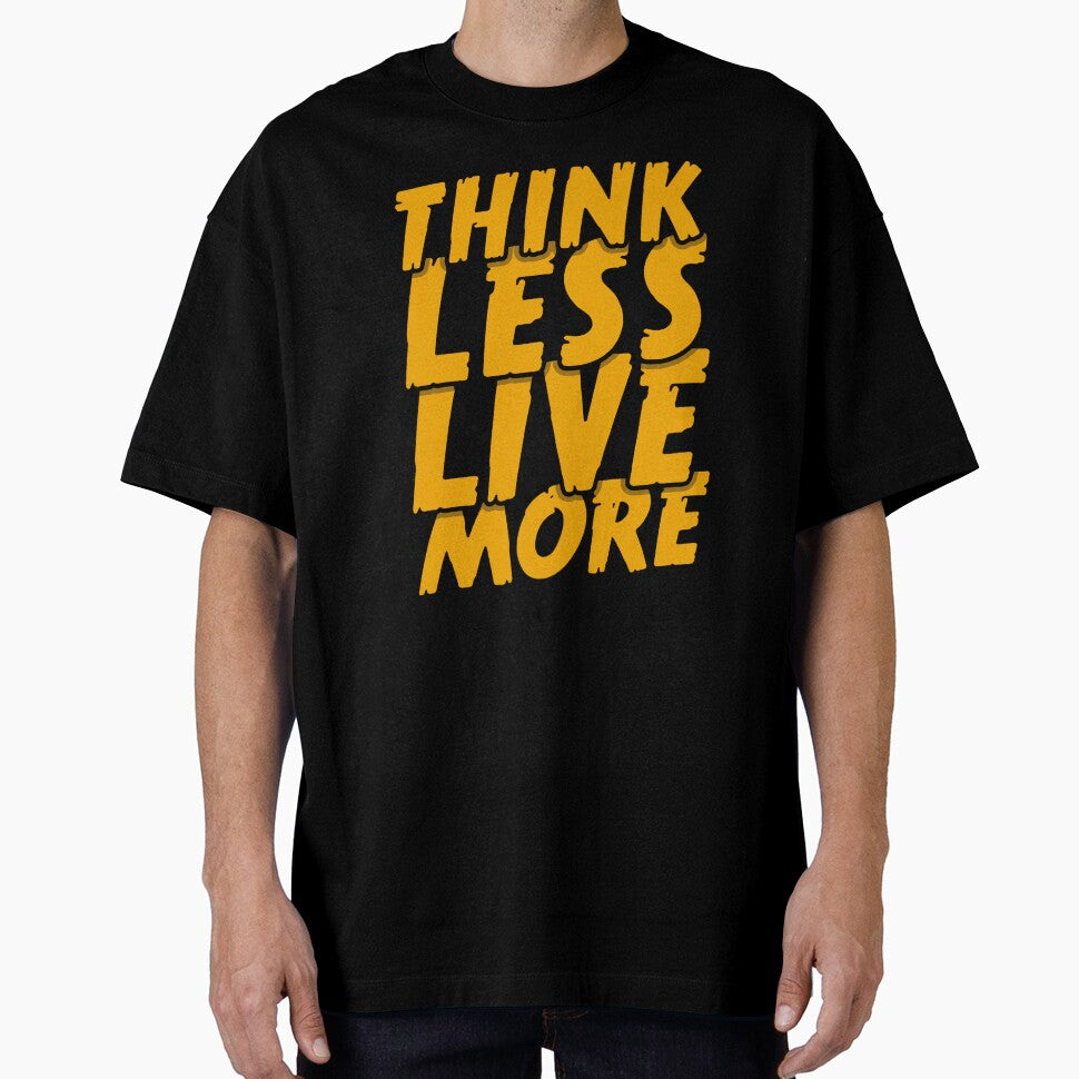 Think less, live more - Typography, quote by Art-spree