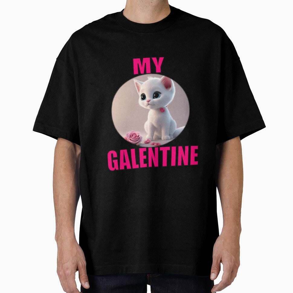 Super cute pink Roses and Soft Super Cute white kitten on Galentines day and Galentines party, gift idea for Galentines day by sailorsam1805