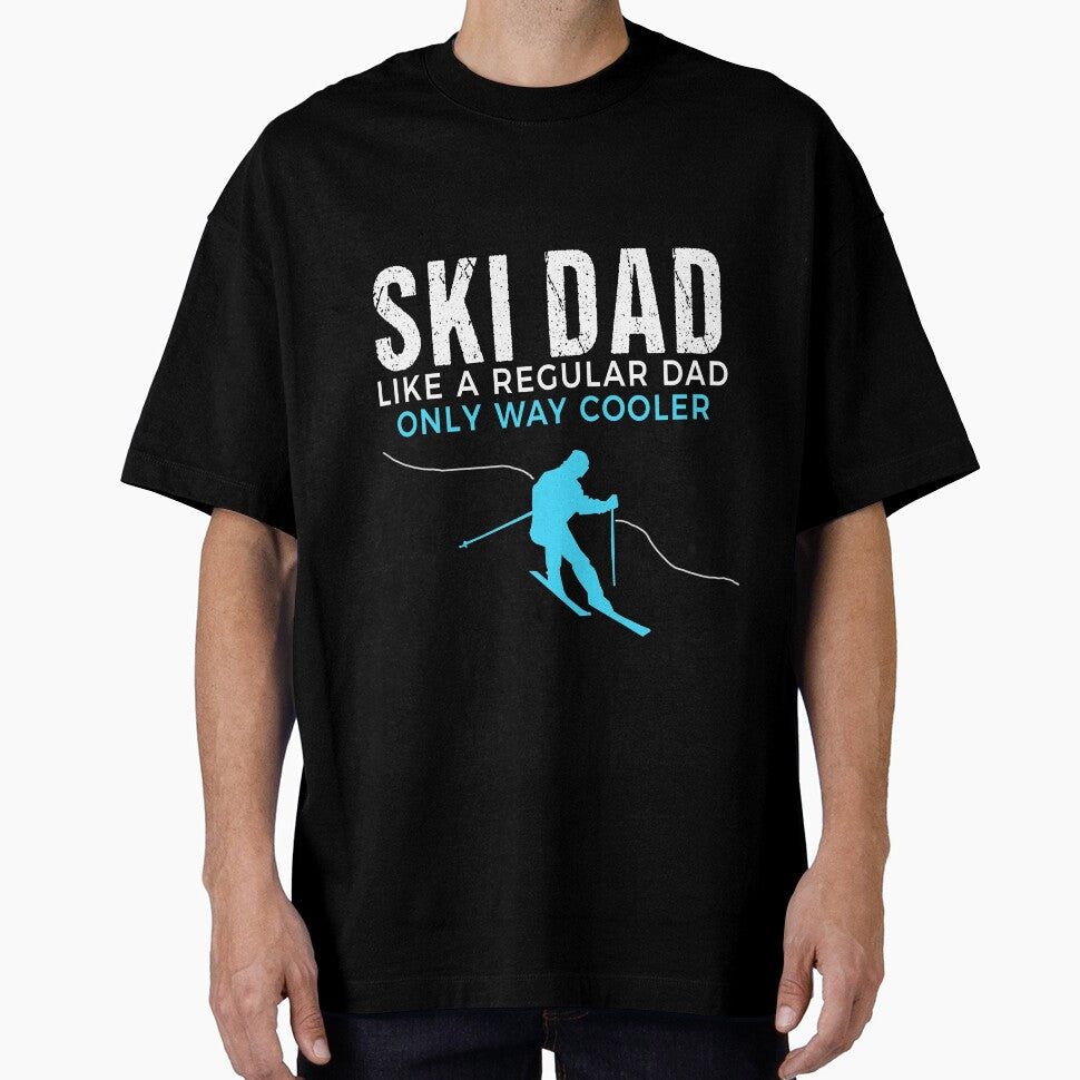 Funny Ski Dad Shirt - Skier Tshirt Gift for Men by HammonArt