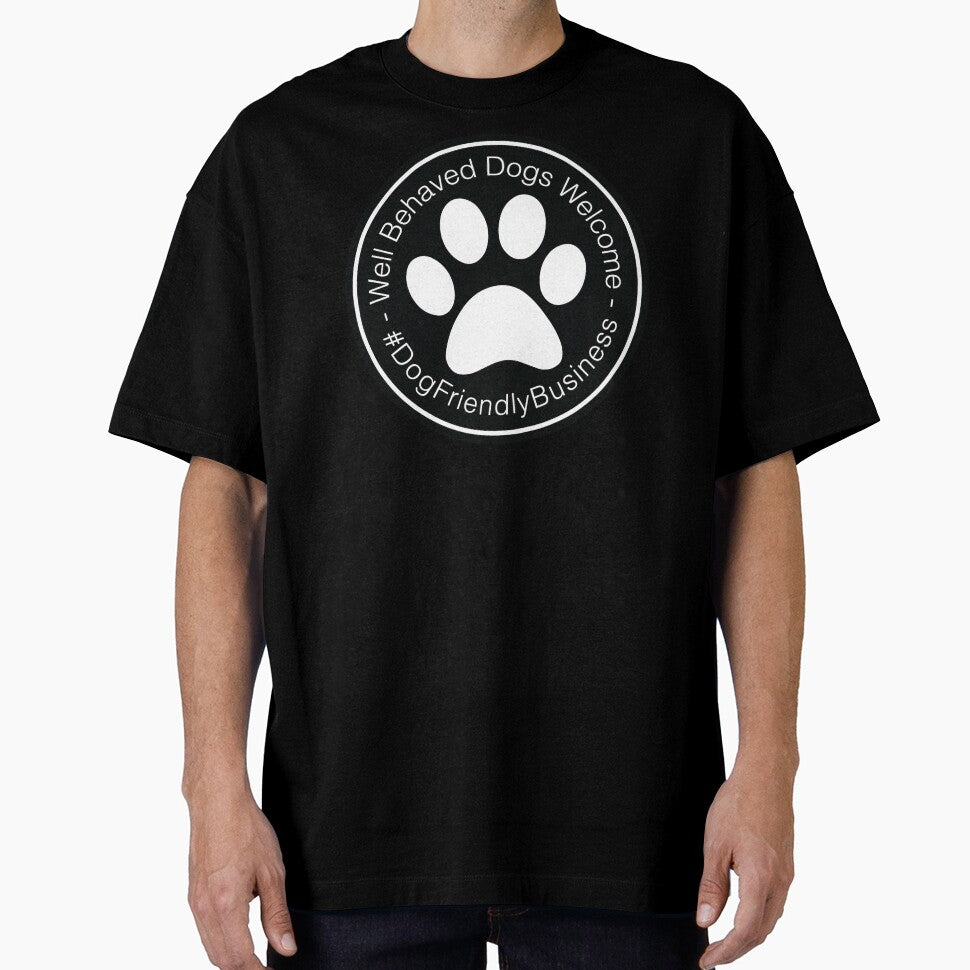 Well Behaved Dogs Welcome Black Sign - #DogFriendlyBusiness by fireballuke