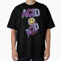 Melting 3D Acid Smiley Face – Neon Y2K Rave Graphic by RaveCultureLab