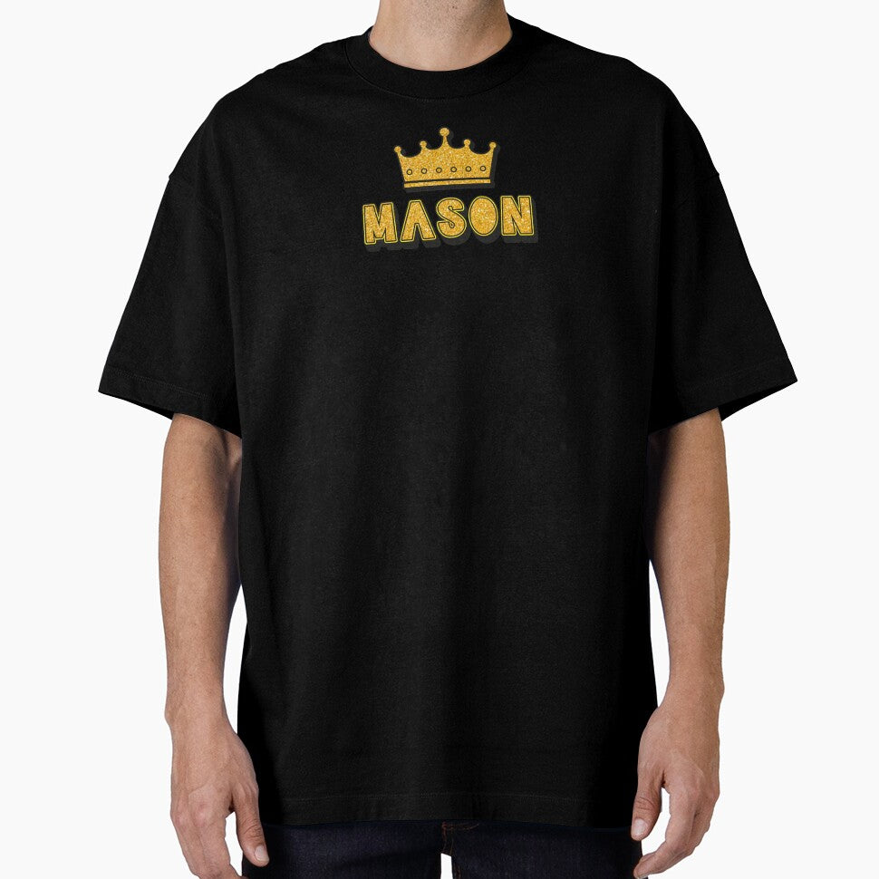 Mason Personalized Name With Crown - Cool & Funny Custom Gift for Men and Boys by Oussinc