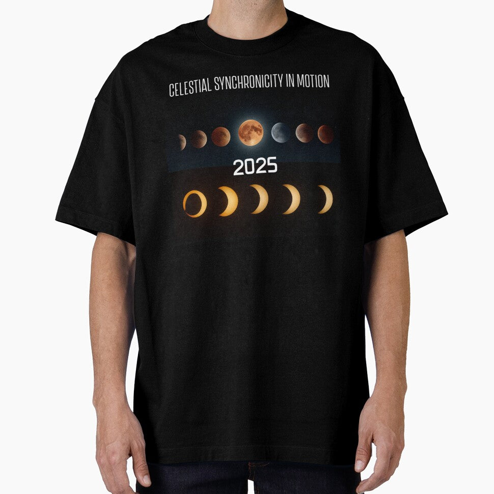 Celestial Synchronicity In Motion Eclipses 2025 by Sachie's Studio
