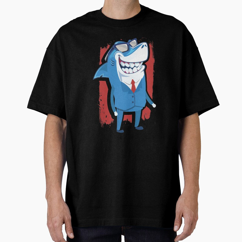 Well Dressed Shark Waving Business Attire, Resorts Manager Cool Shark Evolution by Merchking1