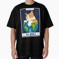 Tarot Card Orange Cat The World by BettySpicer
