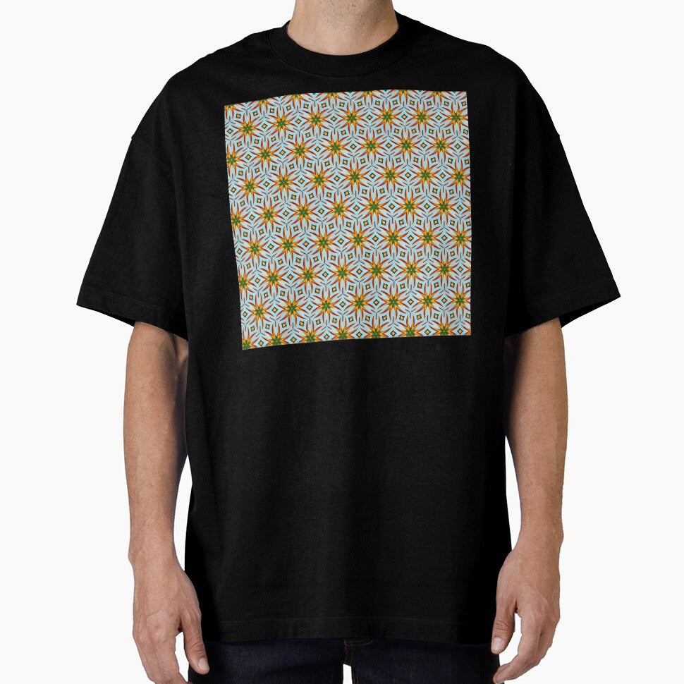 Turquoise and Yellow Mosaic Pattern by antevasinart
