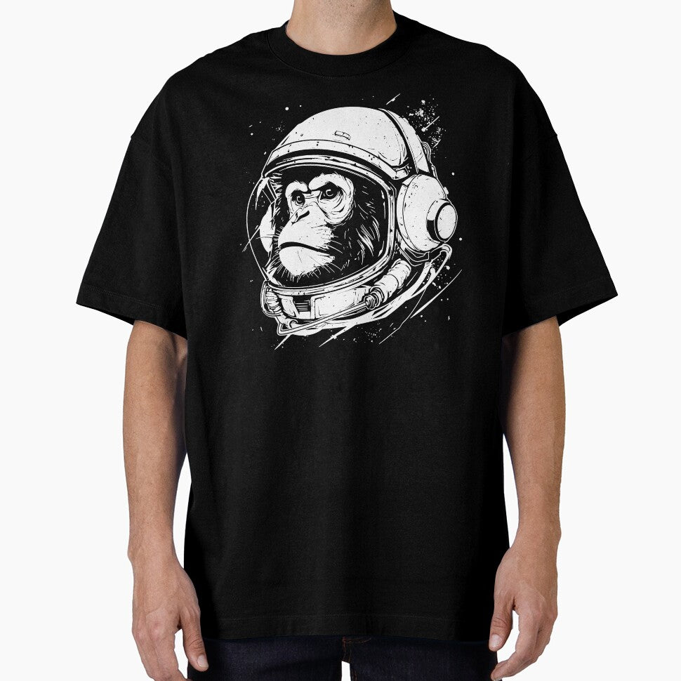 Chimpanzee Monkey Astronaut Space Vintage by trajeado14
