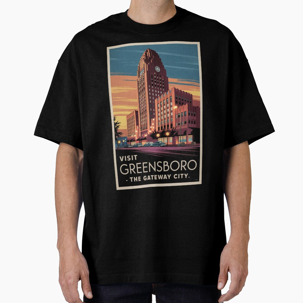 Greensboro Vintage Travel Poster by TravelerRat