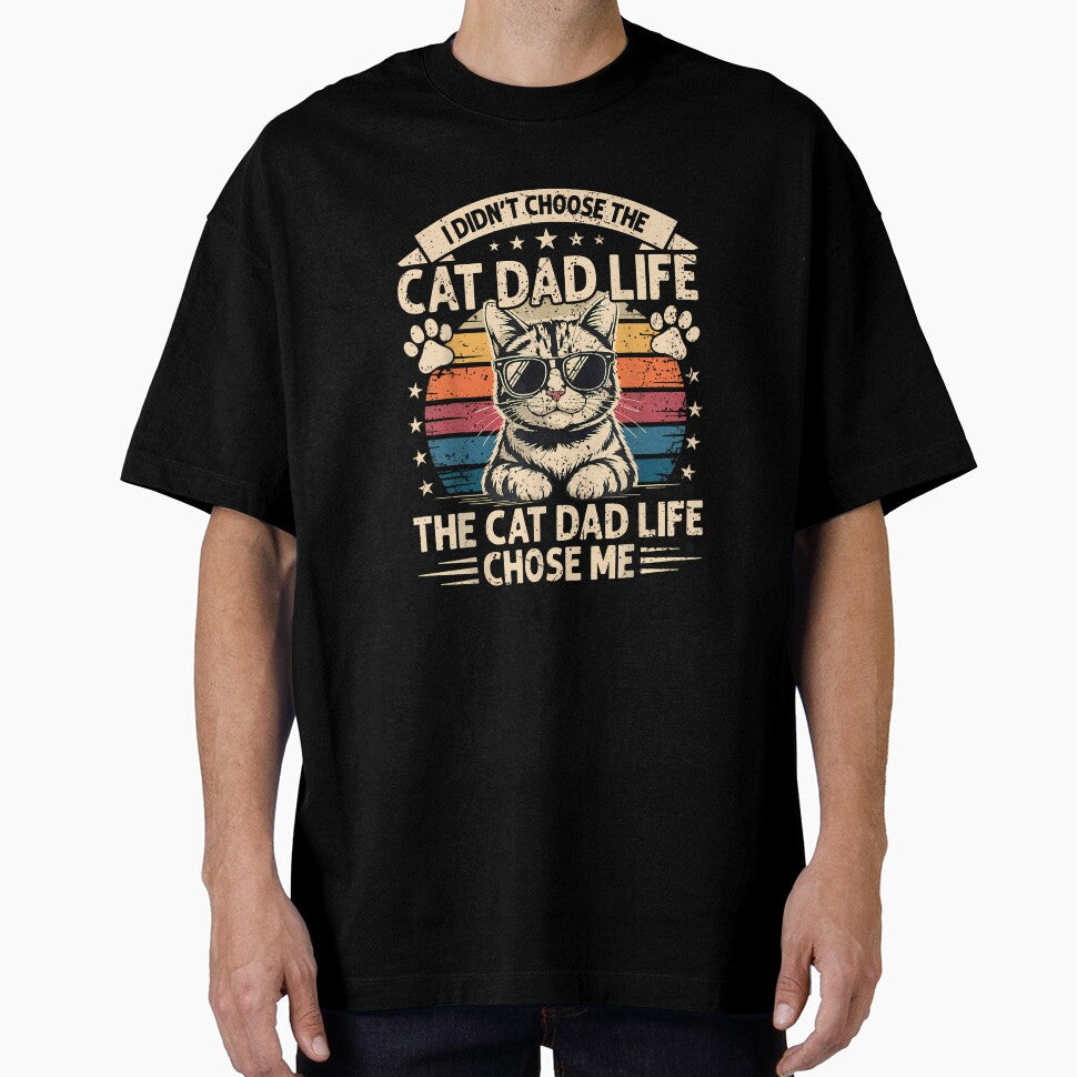 I Didn't Choose The Cat Dad Life Funny Fathers Day Men Daddy by ArleneRowe