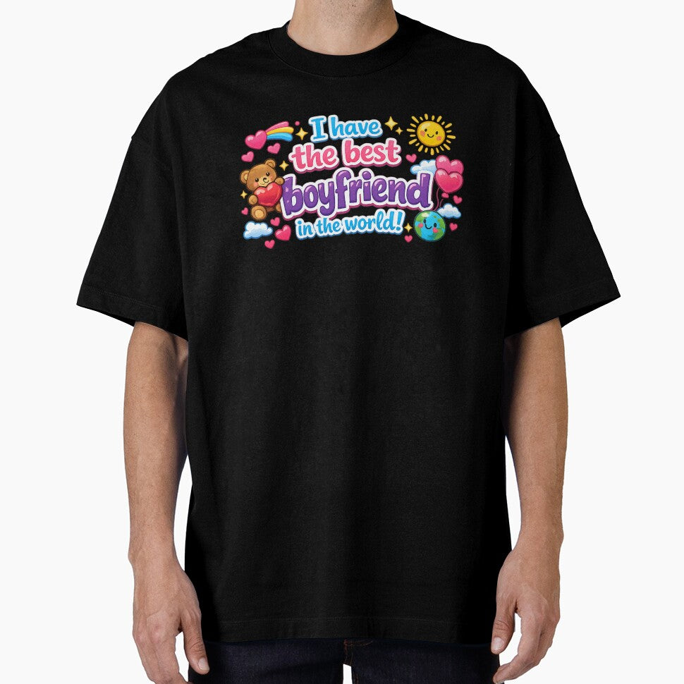 I Have The Best Boyfriend In The World – Cute Valentine Love Design by JerryBahama