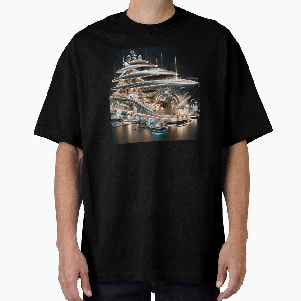 Pearlescent Yacht: Exclusive Oceanic Luxury Atmosphere by ByDigitalDream