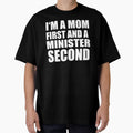 I'm a mom and a minister funny graphical text by RoguePixel