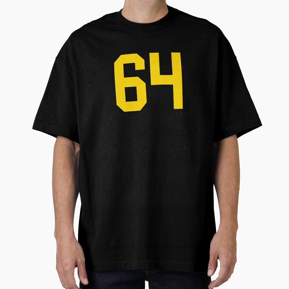 Bold Yellow Sport Number 64 by NECHSTORE