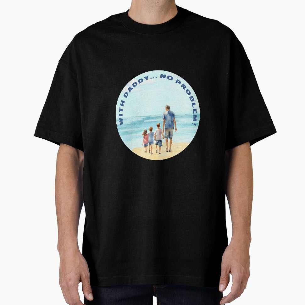With daddy, no problem. Gift idea for dad on his father's day. Father's day by FreeSoulLab