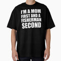 I'm a mom and a fisherman funny graphical text by RoguePixel