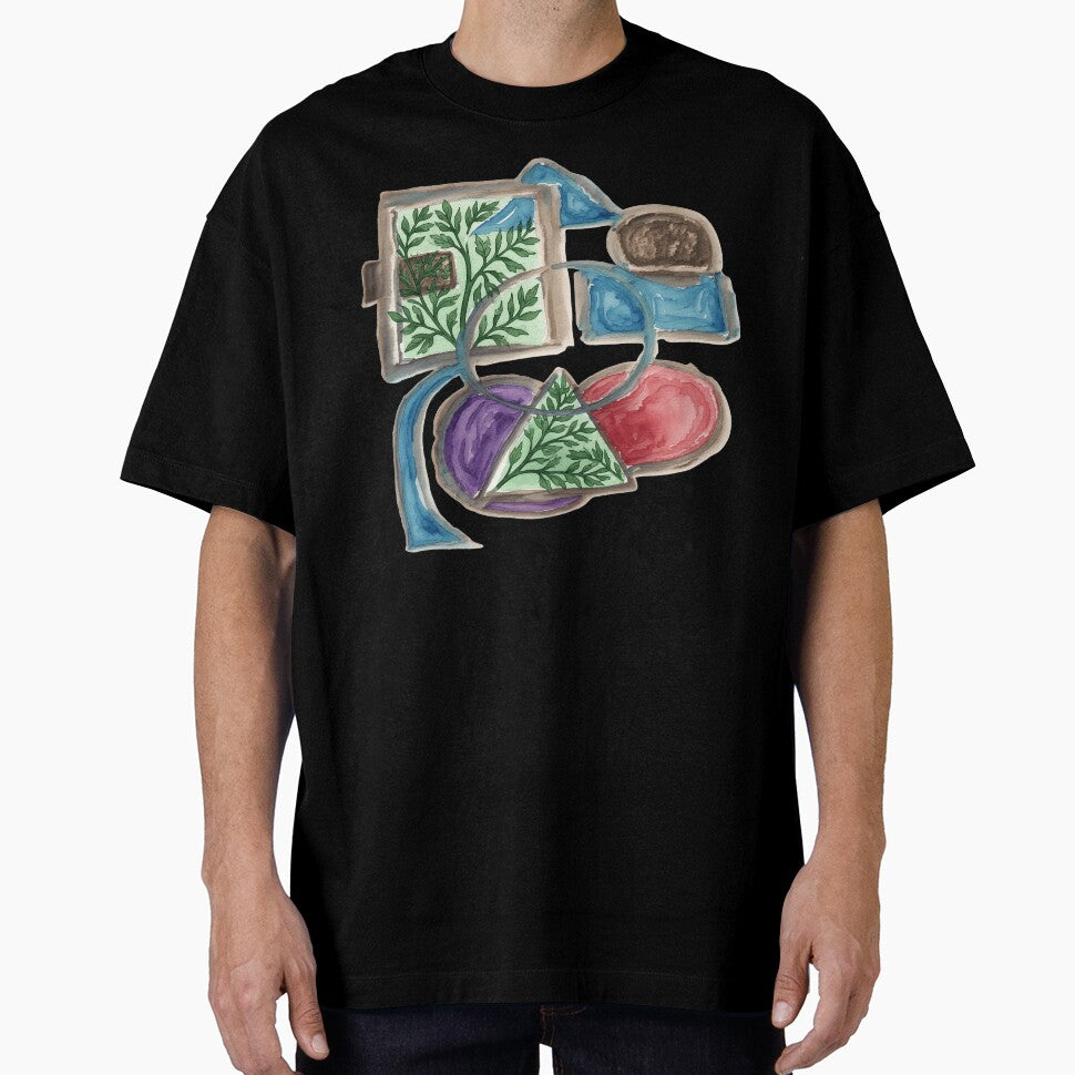 Shapes Misbehaving Botanical  colorful geometric abstract design by SmashingDeals