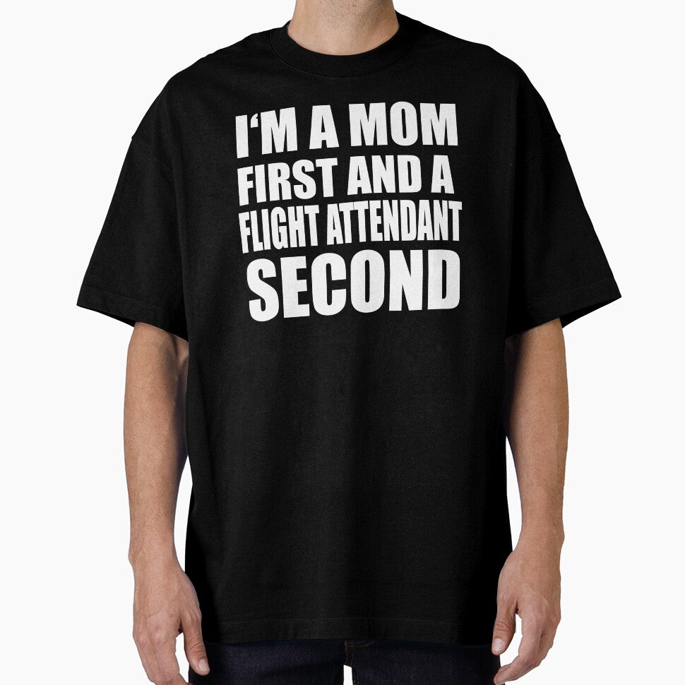 I'm a mom and a flight attendant funny graphical text by RoguePixel