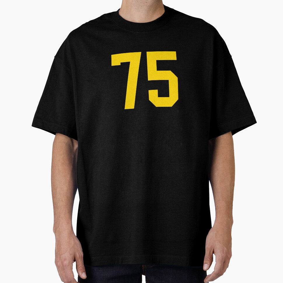 Bold Yellow Sport Number 75 by NECHSTORE