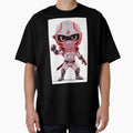 Chibi Cyber Ninja in Neon Red Armor – Futuristic Samurai Style by ShadowTek
