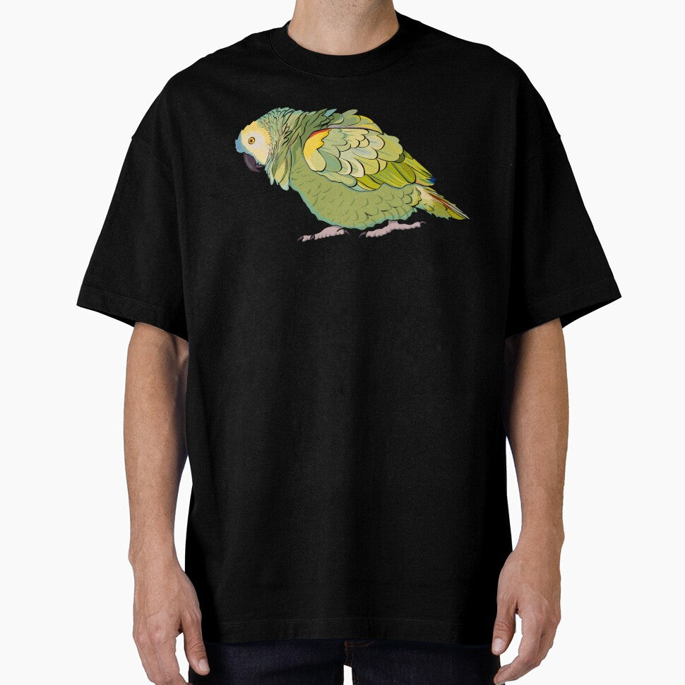 Puffed Blue Fronted Amazon Parrot by Zurickdesigns