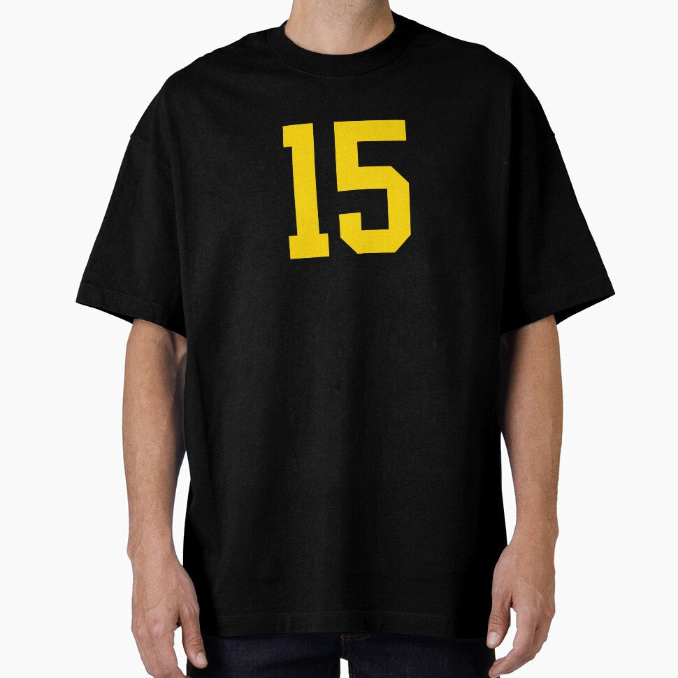 Bold Yellow Sports Number 15 by NECHSTORE