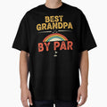 Best Grandpa By Par Simple Funny Golf Humor Gift Tee by Designs-RZ