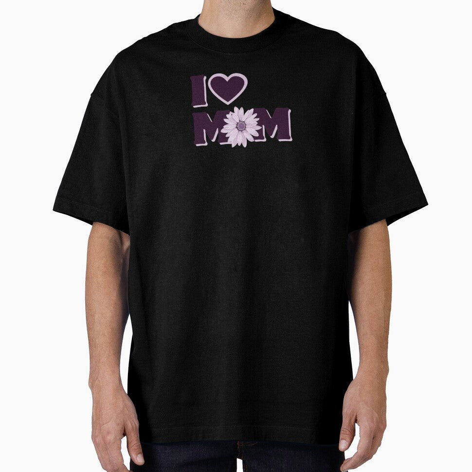 I LOVE MOM Sticker & T-Shirt by ededigitalart