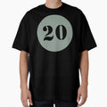Number Twenty (20) in Olive Green Circle by Ching Teoh
