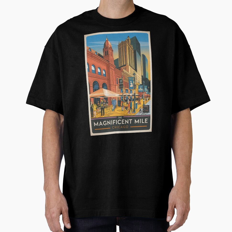 Chicago Vintage Travel Poster by TravelerRat
