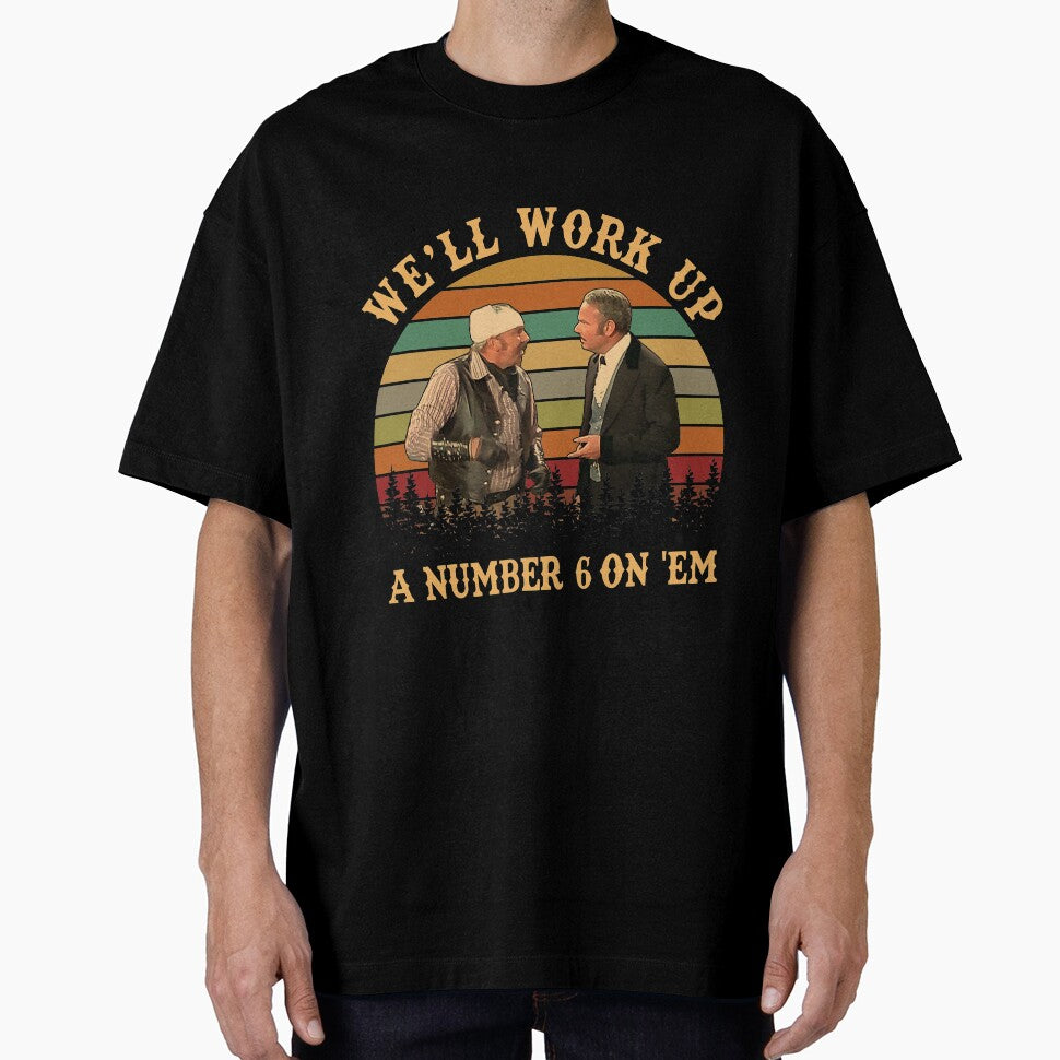 Work Up A Number 6 On em Vintage by Stencilize