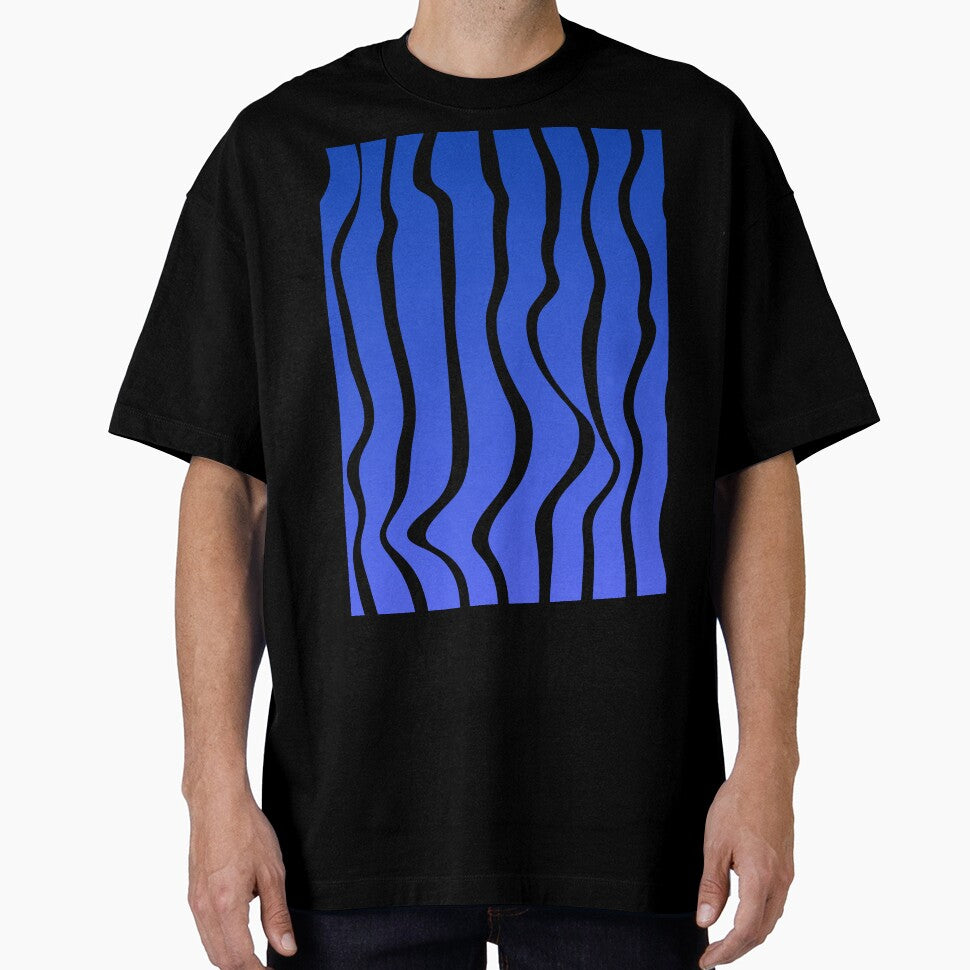 Dark blue to blue gradient line pattern by Pattrenonly