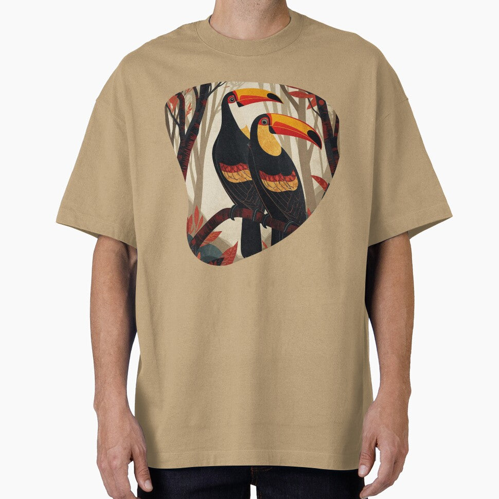 Amazon Toucans – Contemporary Tropical Bird Art by BrazilArtShop