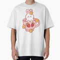 Strawberry Bunny Teacup by PlainMaddiShop