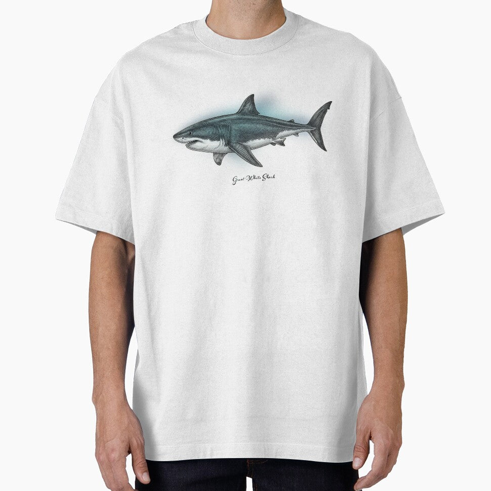 Great White Shark by Laughing Devil Tees