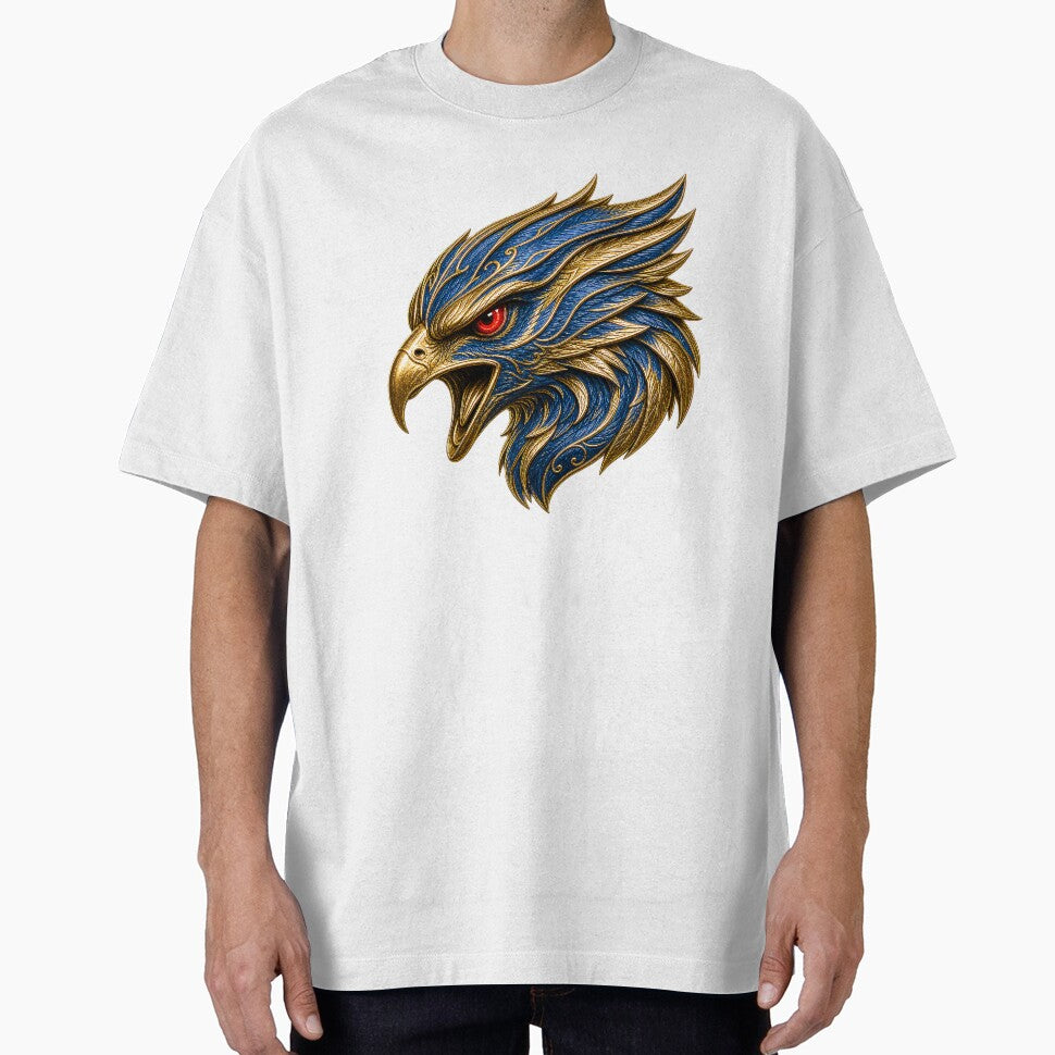 Luxury Ornamental Wildlife Falcon for T-Shirts, Hoodies, Stickers & Print-on-Demand by Mnrrstudio