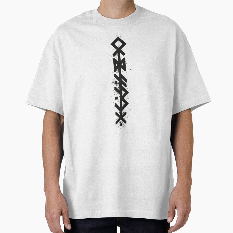 ODIN'S SPEAR - Black Bind Rune Design INK SPLAT by SALENTOmadness