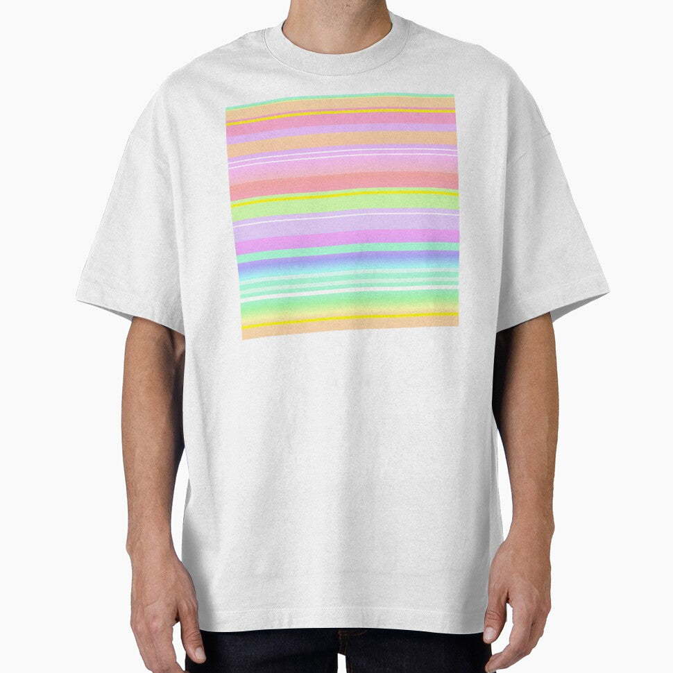 Soft colorful creative line pattern | Pastel colorful horizontal lines by lausn