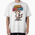 Stay Strong Urban Cat Art by LINSSEX Style • Urban & Sport Streetwear