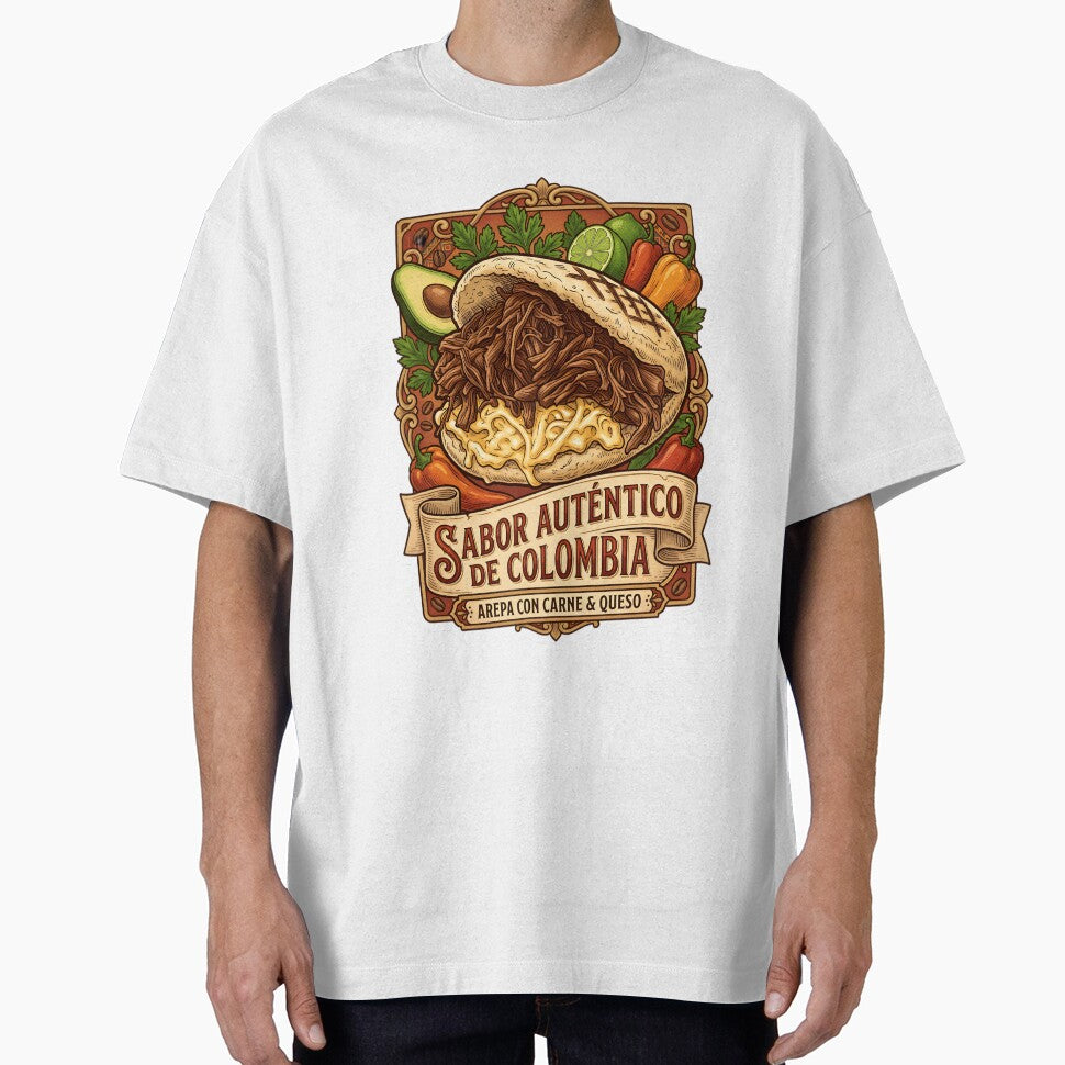 Colombian Arepa Sticker — Hand-Drawn Vintage Food | Authentic Flavor by ColombianaShop