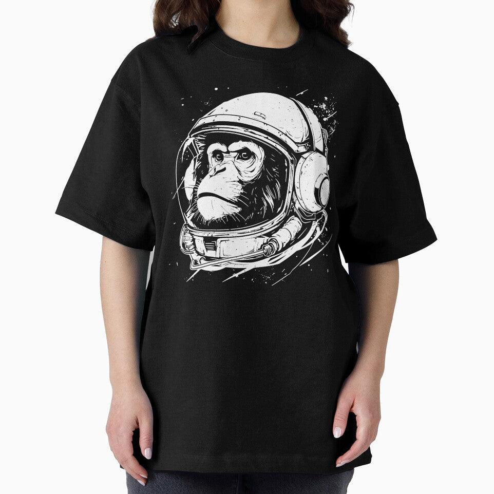 Chimpanzee Monkey Astronaut Space Vintage by trajeado14