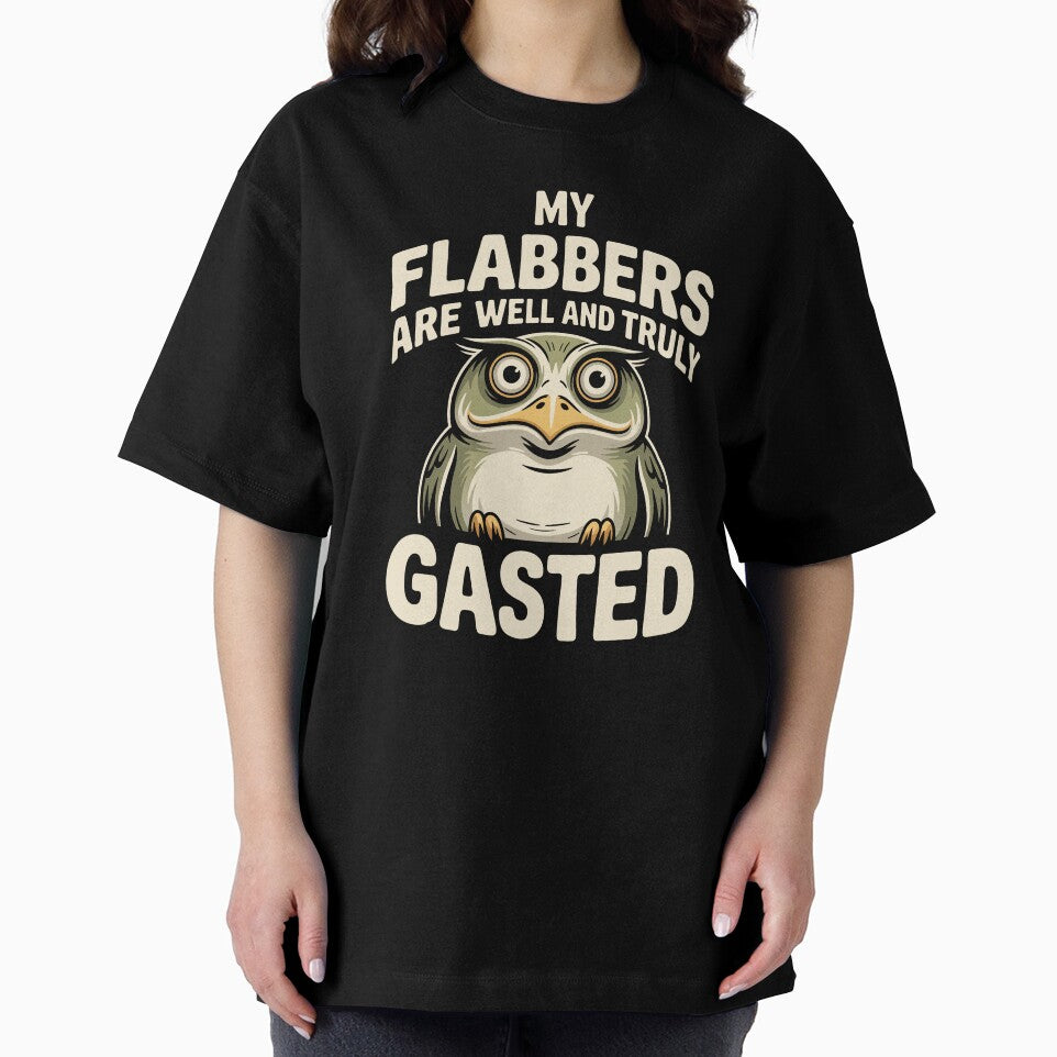 My Flabbers Are Well and Truly Gasted Funny British Owl Gift by Say It With Ink