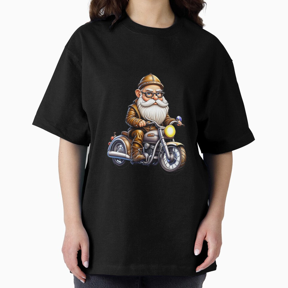 Biker Gnome in a hurry to be Cute by AnalajiaDesigns