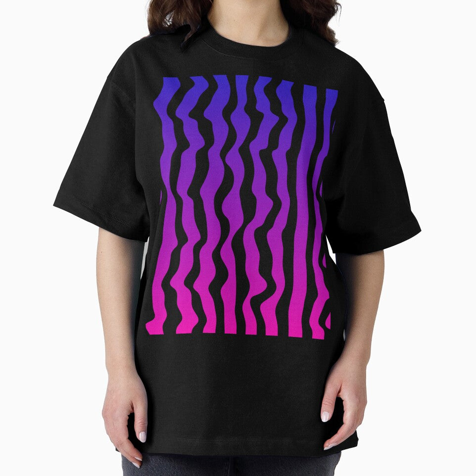 Blue to Pink gradient lines pattern by Pattrenonly
