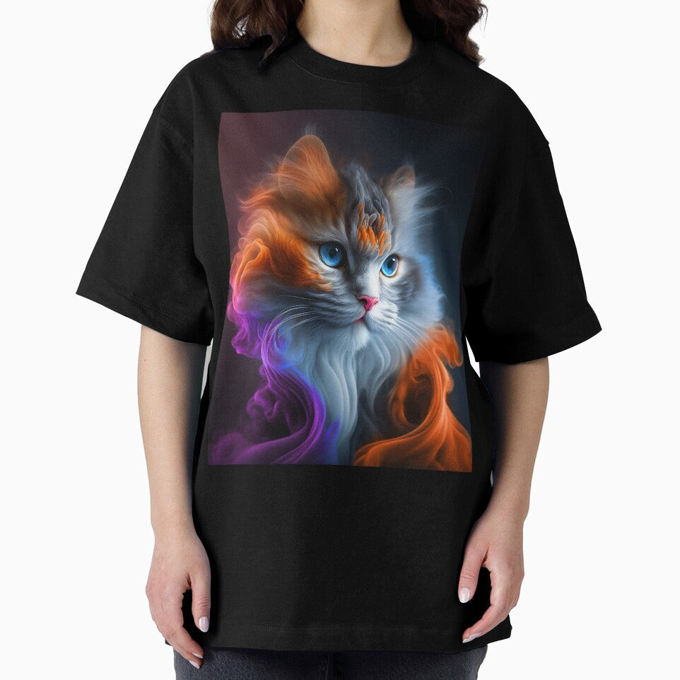 Cattitude: Vibrant and Colorful Cat Design by AntibodyDP7